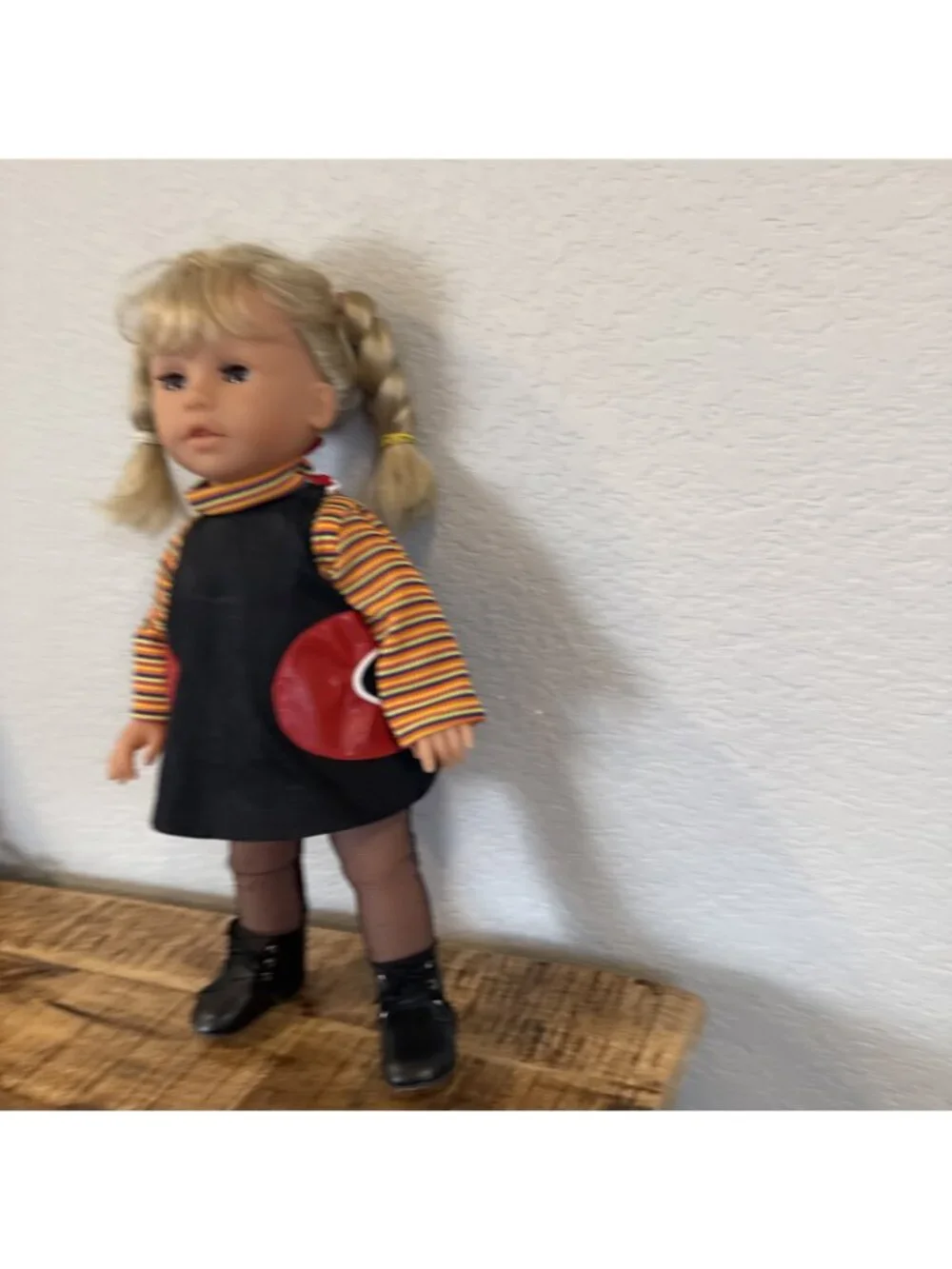 Vintage 1997 Max Zapf Doll 17”Vinyl Blonde Hair Brown Eyes